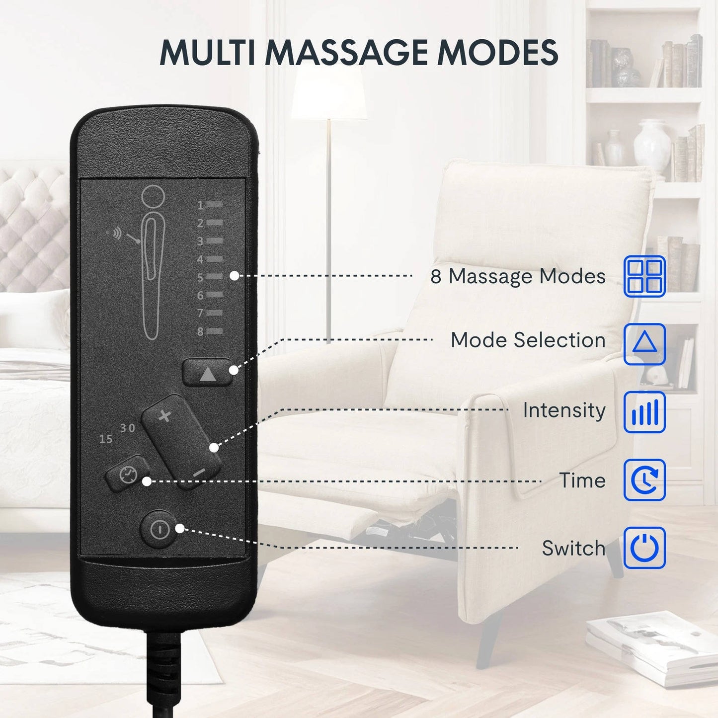 Comfortable Heated Massage Chair