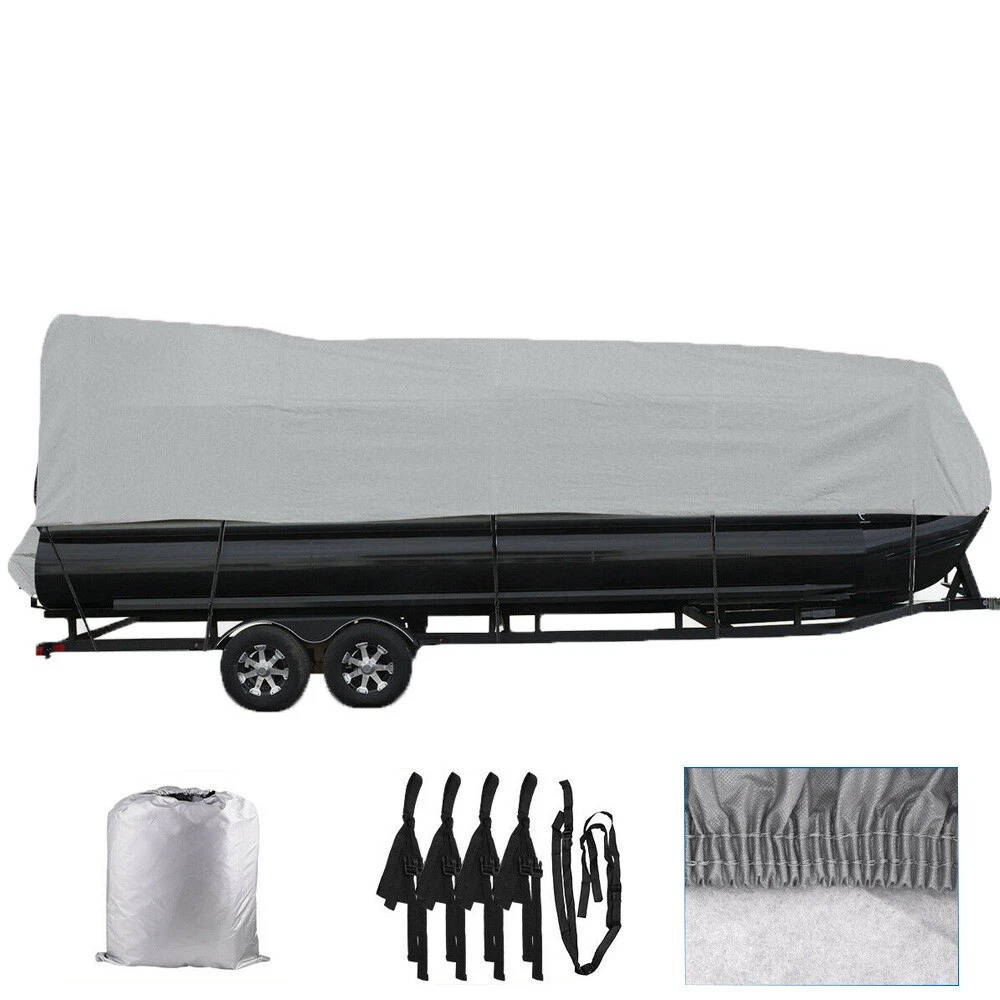 Durable Waterproof Pontoon Boat Cover 21-24 Feet Long