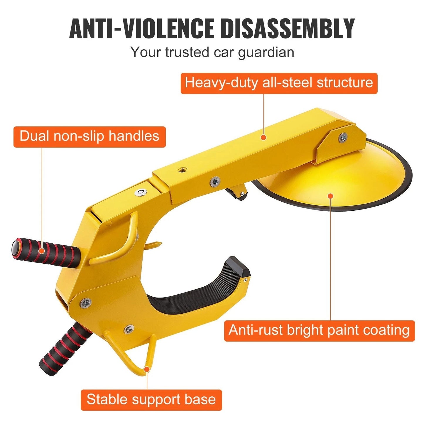 Secure Bike Wheel Lock Clamp