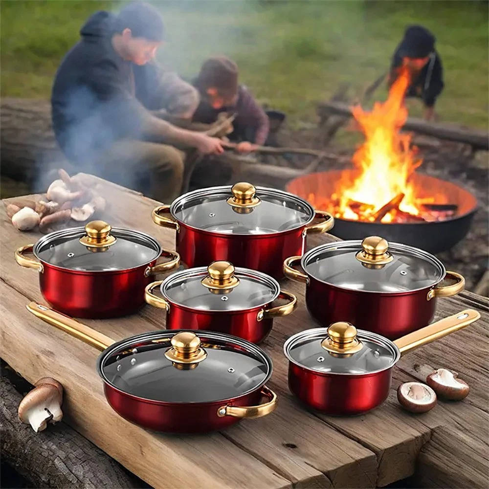 Essential 12 Piece Non Stick Kitchen Cookware Set