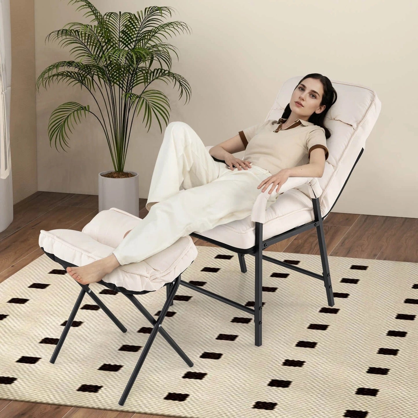 Comfortable Reclining Accent Chair with Adjustable Support