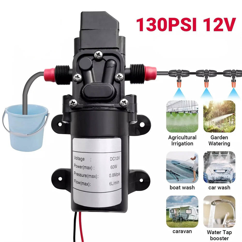 Portable 12V Water Pump Kit for RV Boat Camping
