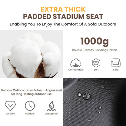 Comfortable Heated Folding Stadium Seat Cushion
