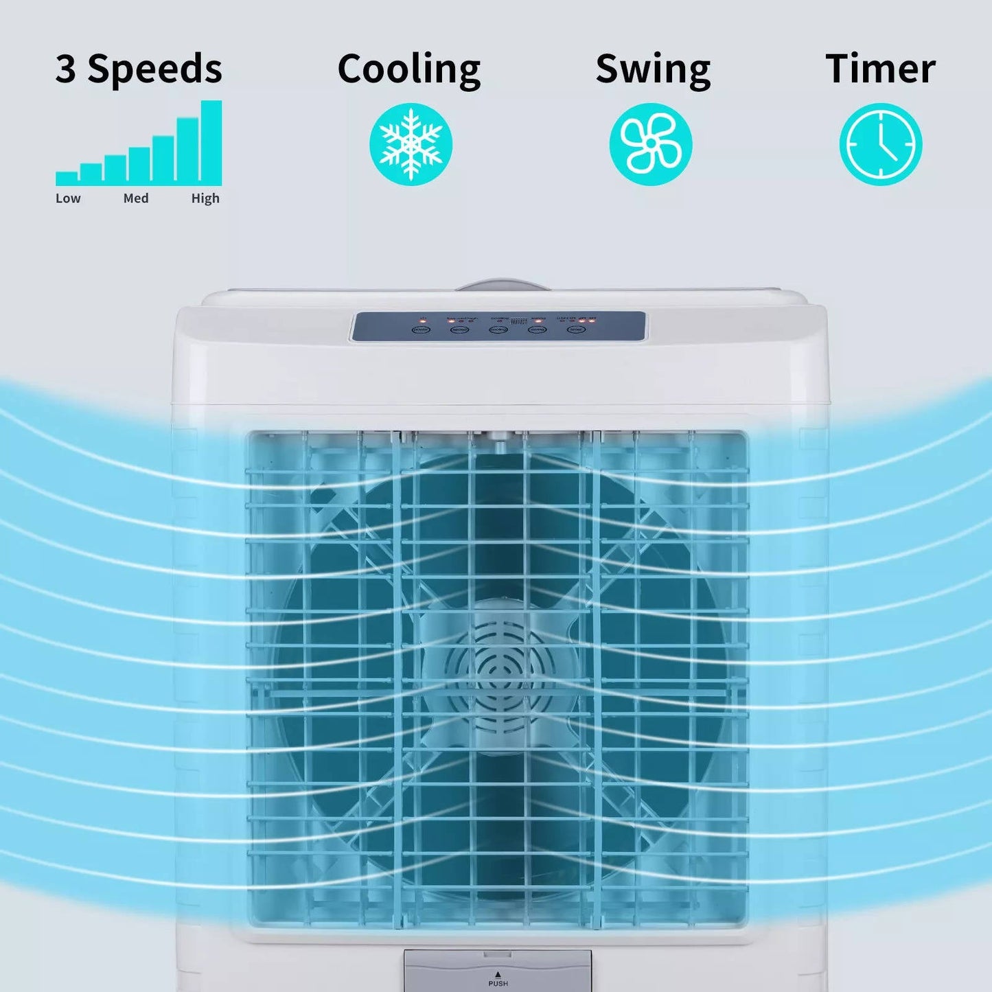 Compact Portable Swamp Cooler Fan Unit