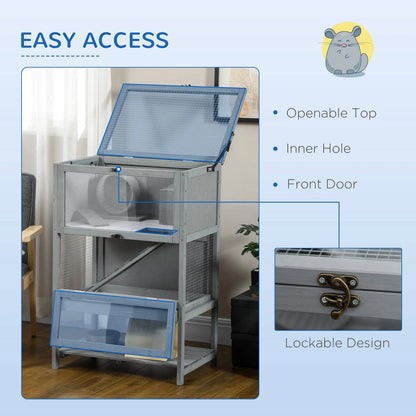 Spacious Pet Hamster Cage With Run And Toys
