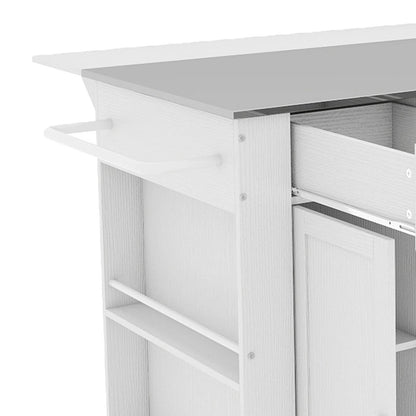 Extra Large Mobile Kitchen Cart with Storage and Wheels