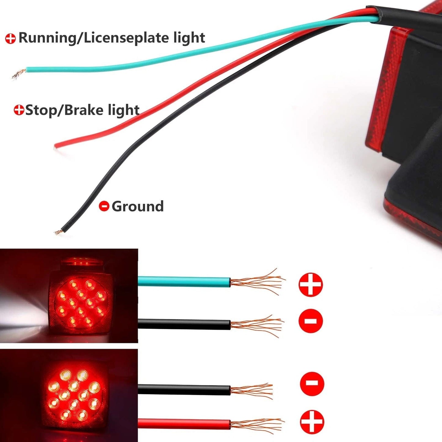 Marine and Truck LED Trailer Light Set