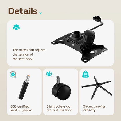 Real Leather Office Chair Ergonomic