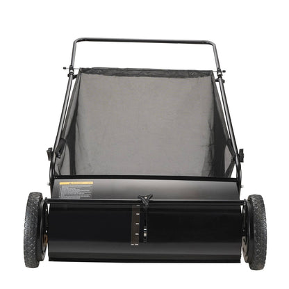 Large Yard Leaf Sweeper 26 Inch Manual Lawn Collector