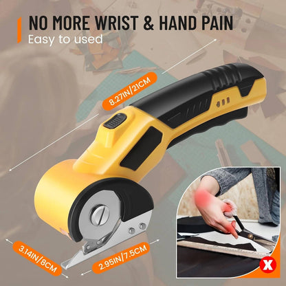 Wireless Portable Cutting Scissors for Fabric & Heavy Duty Use