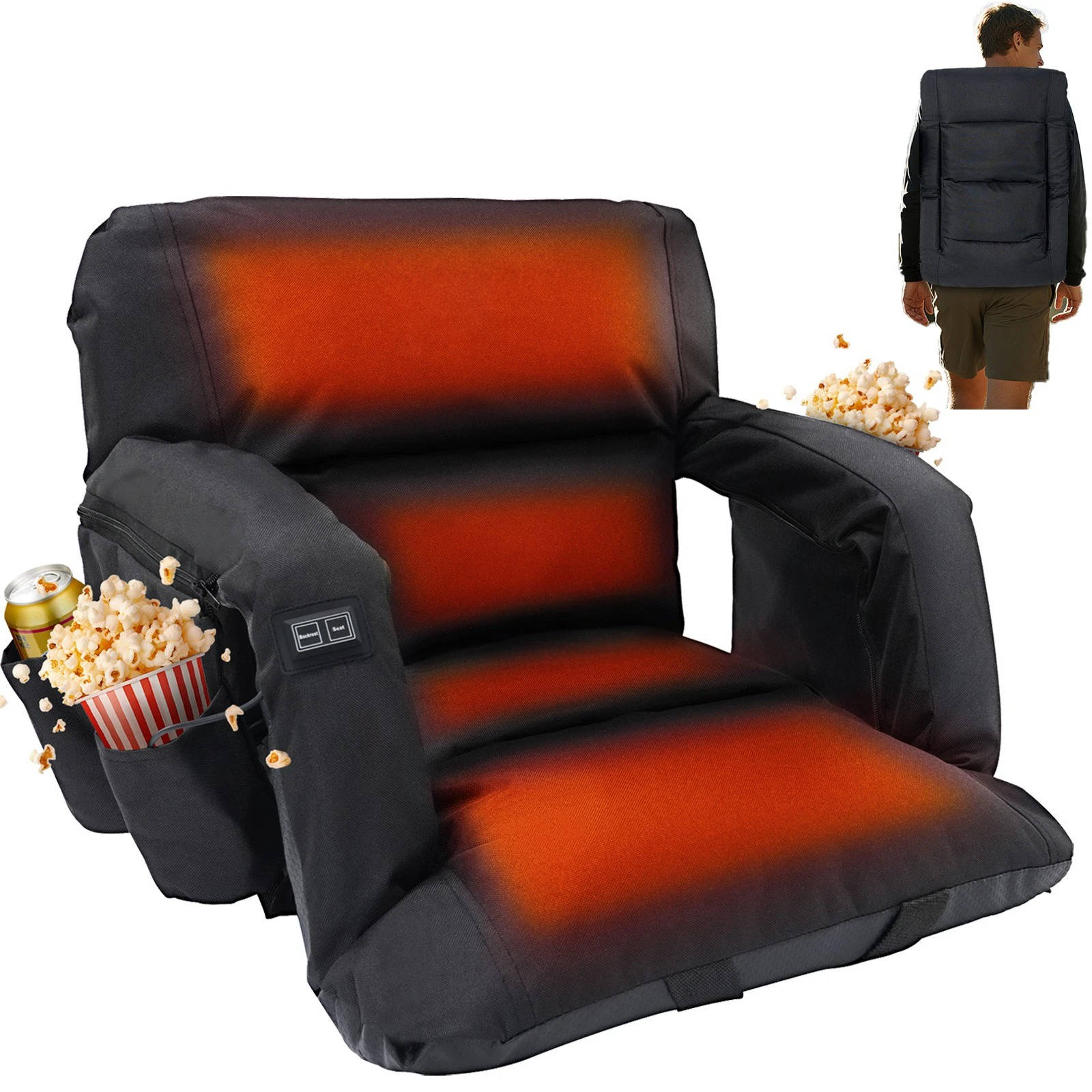 Warm Sports Seat with Back Rest - Halri