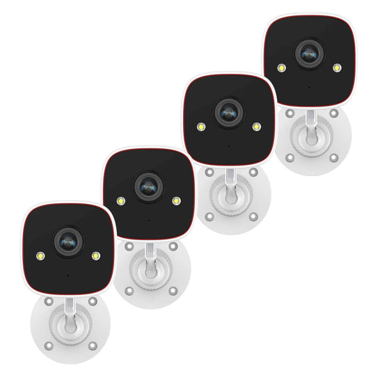 4 Pack Wi-Fi Outdoor Security Cameras 3MP Night Vision - Halri