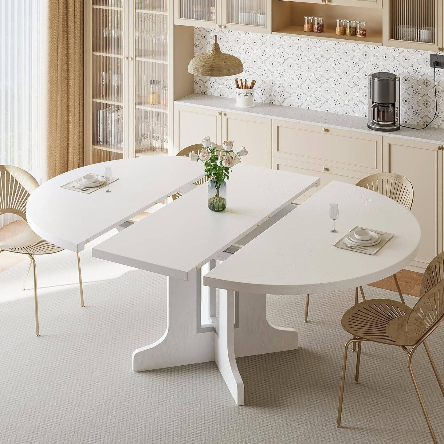 Space Saving Circular Table for 6 People