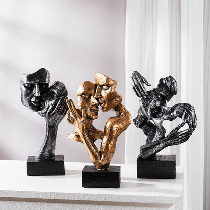 Romantic Lover Figurine Modern Home Decoration Piece