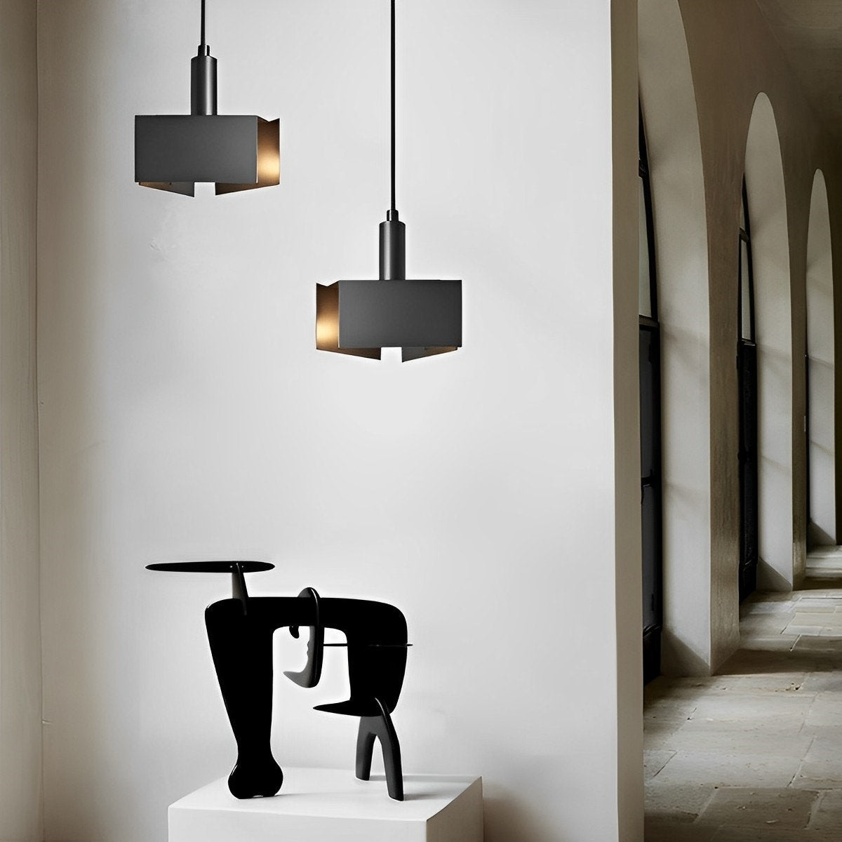 Modern Linear Pendant Ceiling Light Fixture