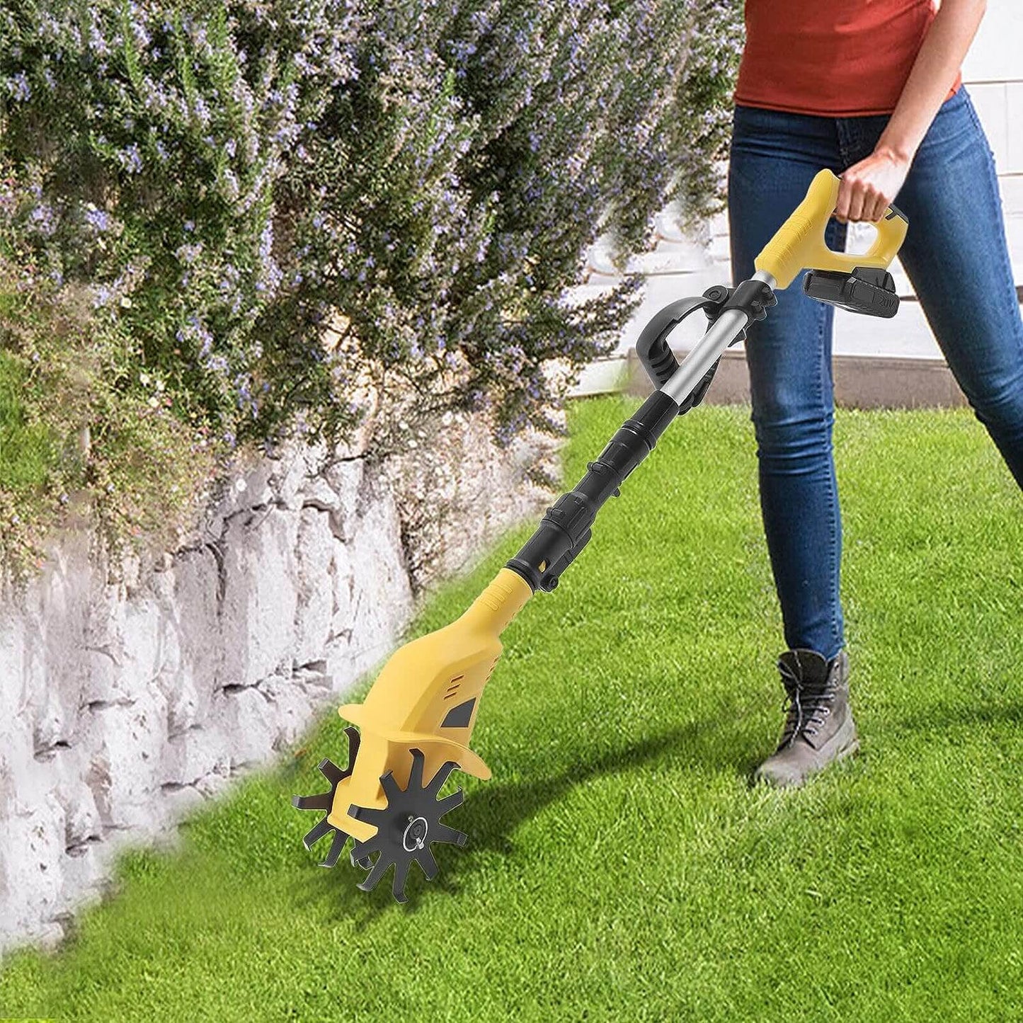 Portable Battery Powered Garden Tiller