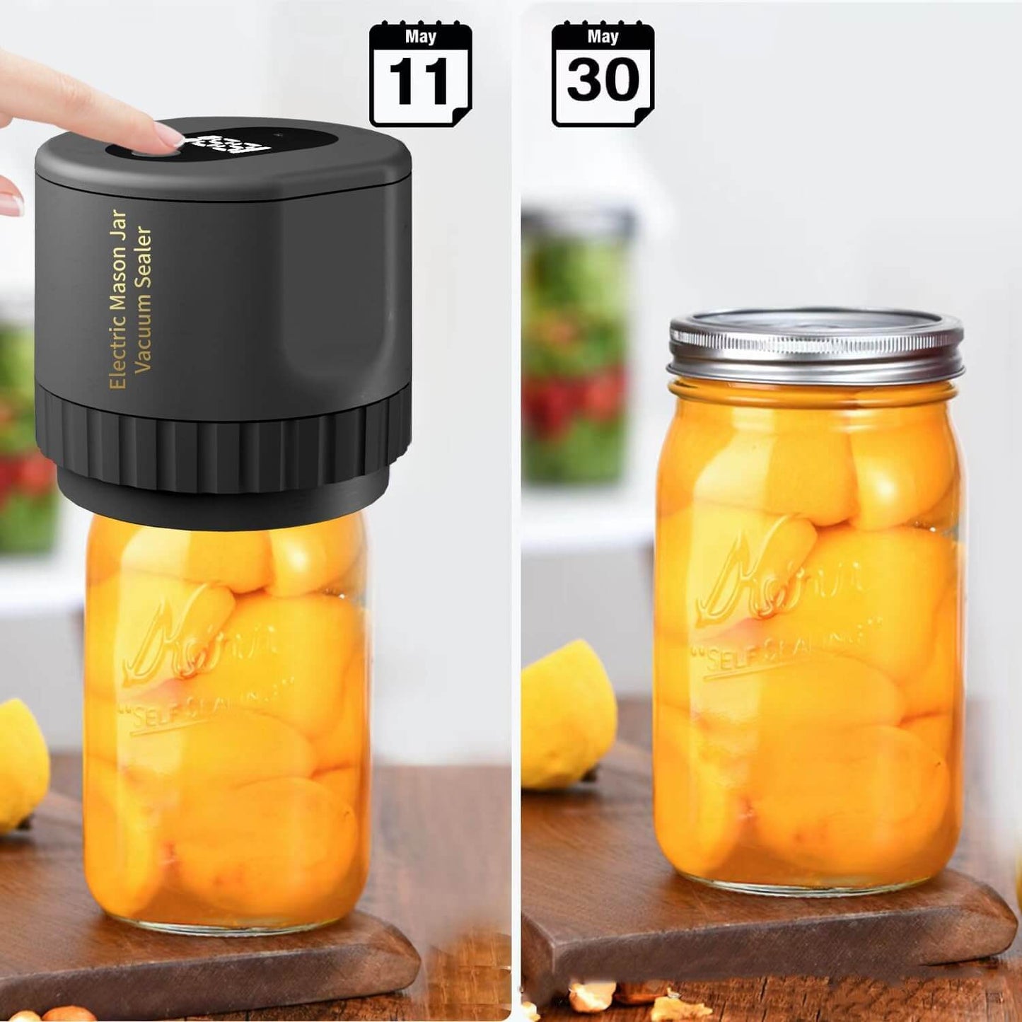 Automatic Food Saver for Mason Jars and Containers