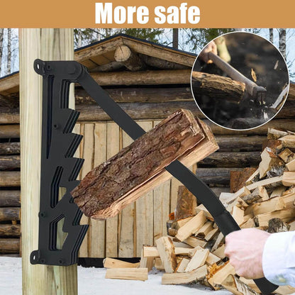 Easy Log Splitter Tool - Wall Mount Firewood Kindling Cutter