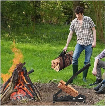 Easy Log Splitter Tool - Wall Mount Firewood Kindling Cutter
