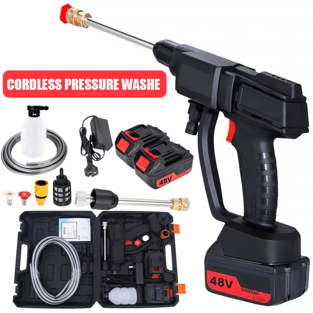 Portable Power Washer with Rechargeable Batteries for Outdoor Use