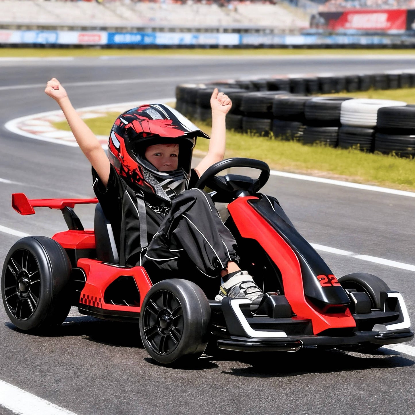 Fun Kids Electric Go Kart Adjustable Speed