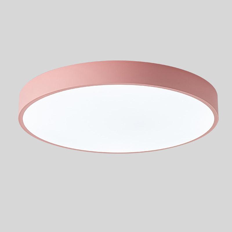 Simple Round LED Ceiling Fixture Slim Flush Mount