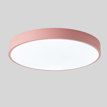Simple Round LED Ceiling Fixture Slim Flush Mount