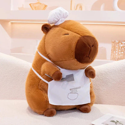 Cute Chef Capybara Soft Toy Collection