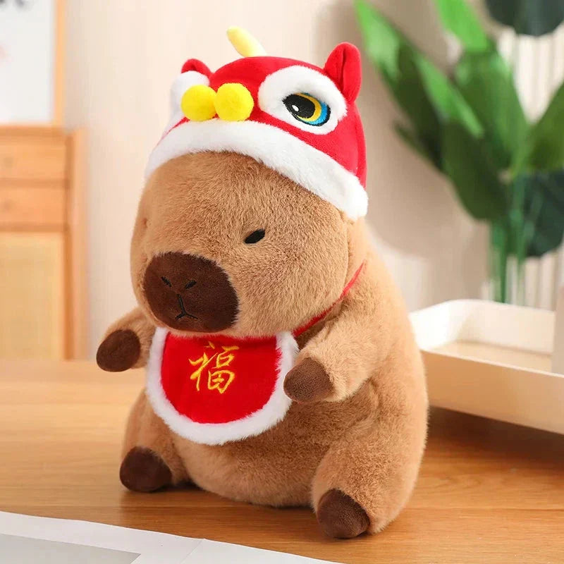 Adorable Holiday Baby Capybara Plush Toys