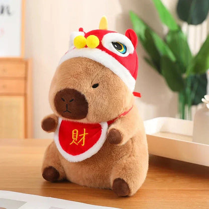 Adorable Holiday Baby Capybara Plush Toys