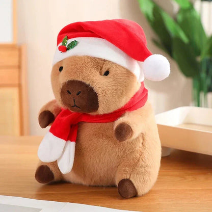 Adorable Holiday Baby Capybara Plush Toys