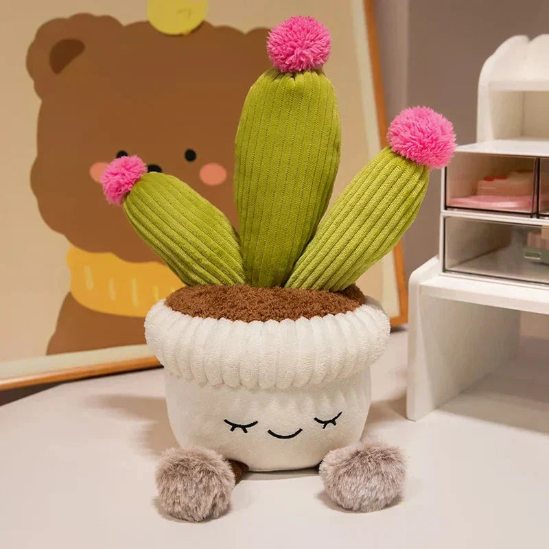 Adorable Cactus Blossom Soft Toy