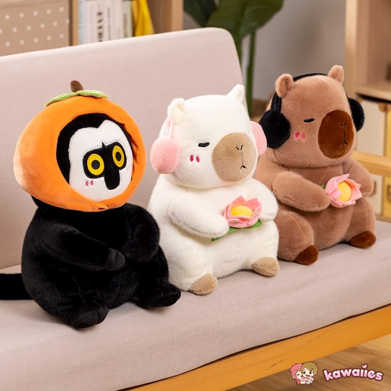 Soft Animal Capybara Monkey Stuffed Friends - Halri