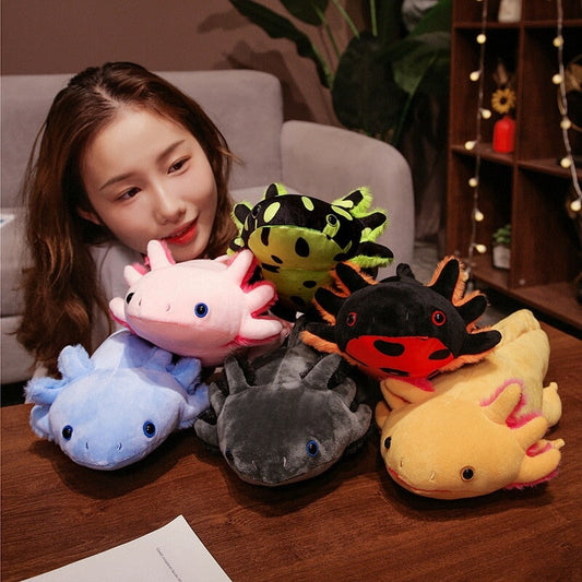 Adorable Colorful Axolotl Plush Toy Set - Halri