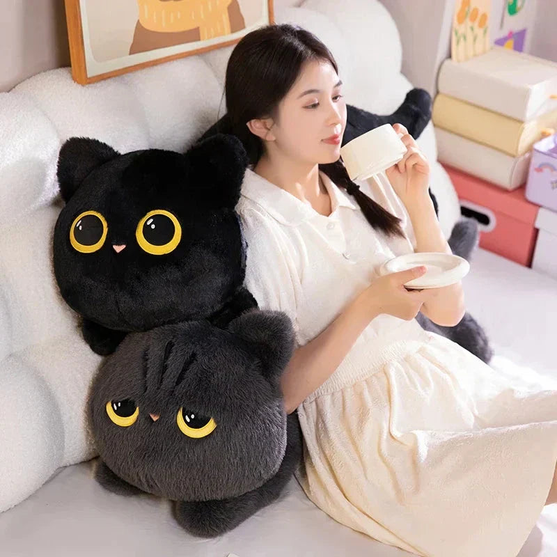 Big Soft Gray Plush Cat Toys - Halri