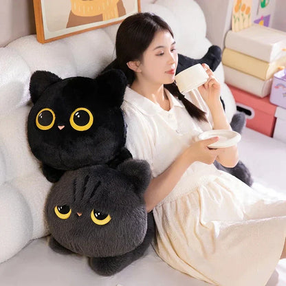 Big Soft Gray Plush Cat Toys - Halri