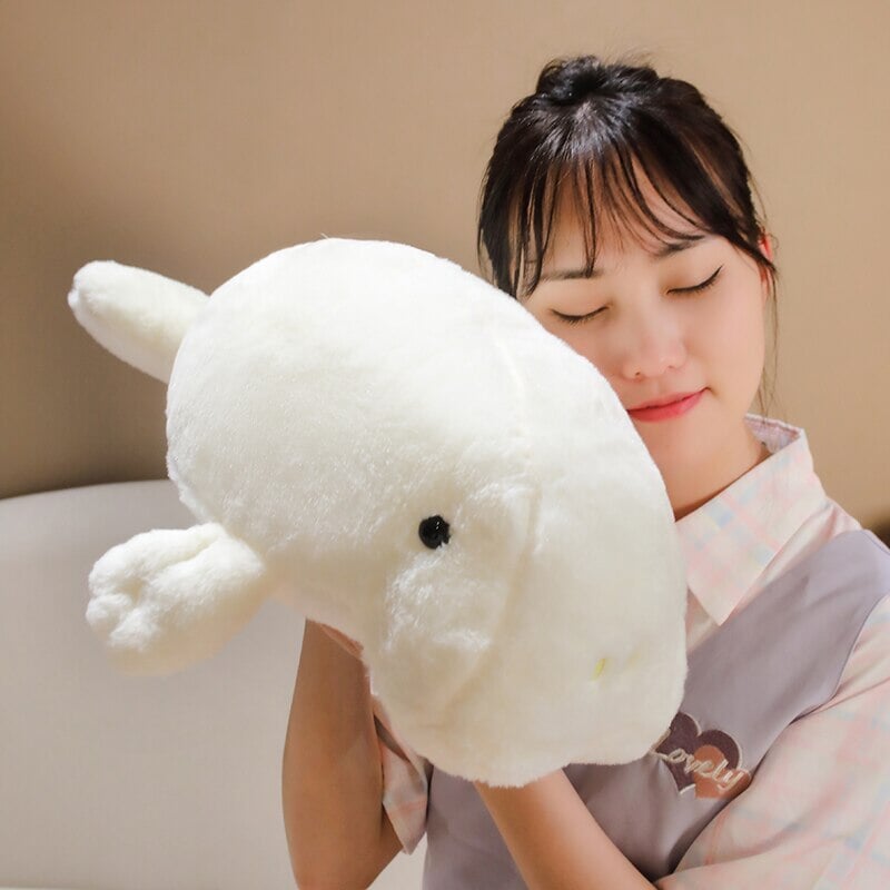 Cuddly Soft White Manatee Stuffed Animal - Halri