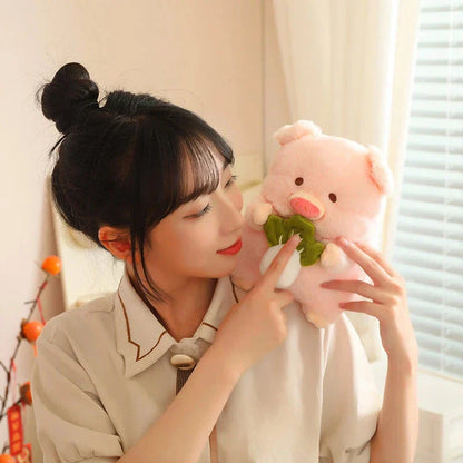 Soft Cute Round Pig Plush Toy - Halri