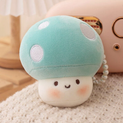 Soft Mushroom Buddy Plush Keychains