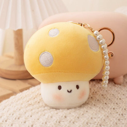 Soft Mushroom Buddy Plush Keychains