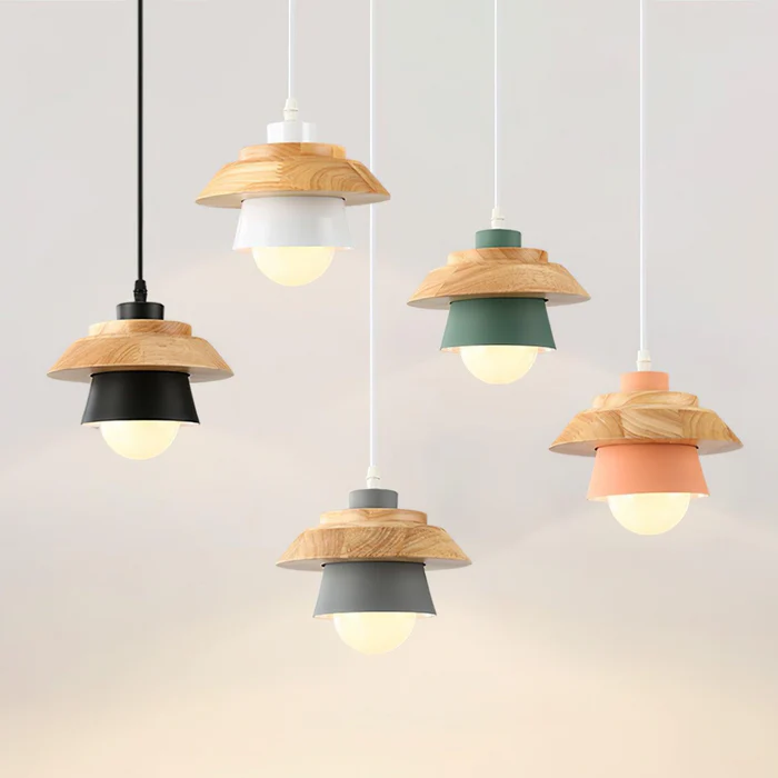 Rustic Wooden Hanging Lamp - Halri
