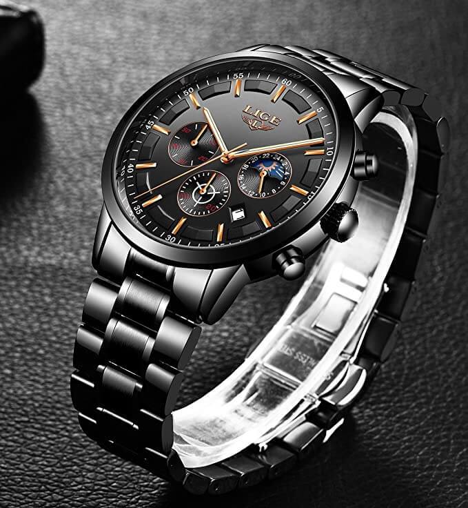 Tough Leather Strap Military Watch – Waterproof Quartz Timepiece