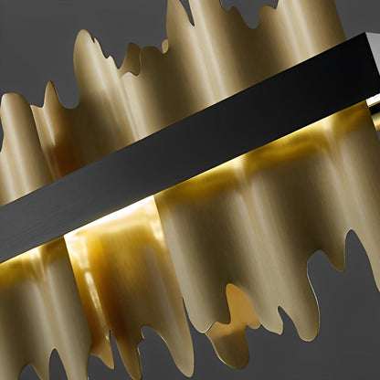 Sleek Linear Modern Dimmable LED Chandelier