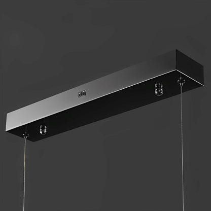 Sleek Linear Modern Dimmable LED Chandelier
