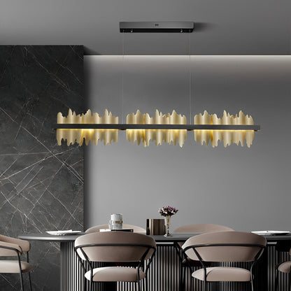 Sleek Linear Modern Dimmable LED Chandelier - Halri