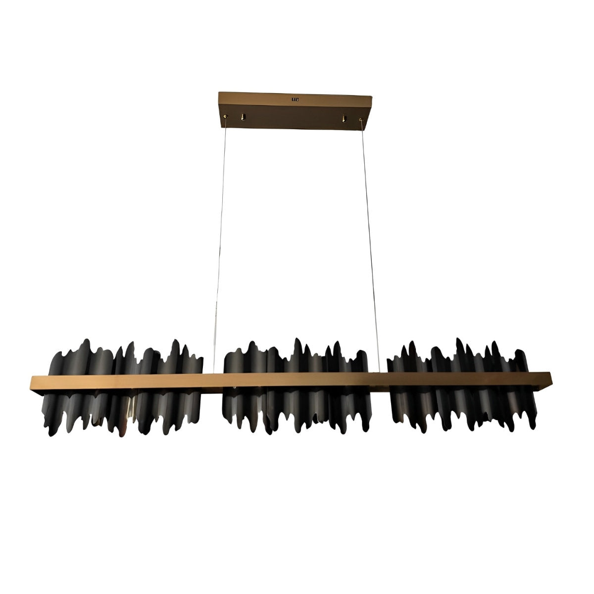 Sleek Linear Modern Dimmable LED Chandelier