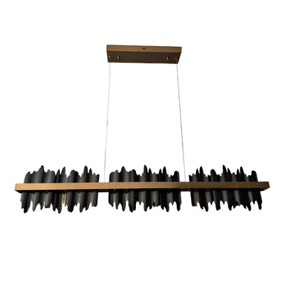 Sleek Linear Modern Dimmable LED Chandelier