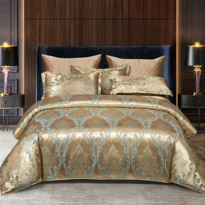 Soft Satin Bedding Duvet Cover Set