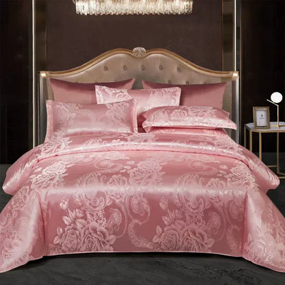 Soft Satin Bedding Duvet Cover Set