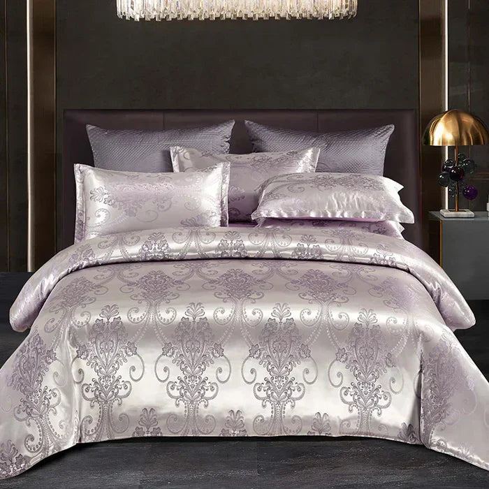 Soft Satin Bedding Duvet Cover Set